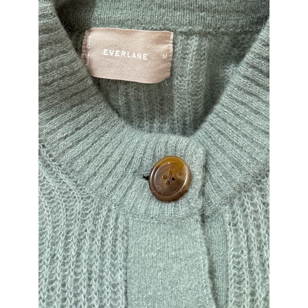 Everlane The Cropped Cardigan in Alpaca Pomona Green size M - Picture 4 of 5